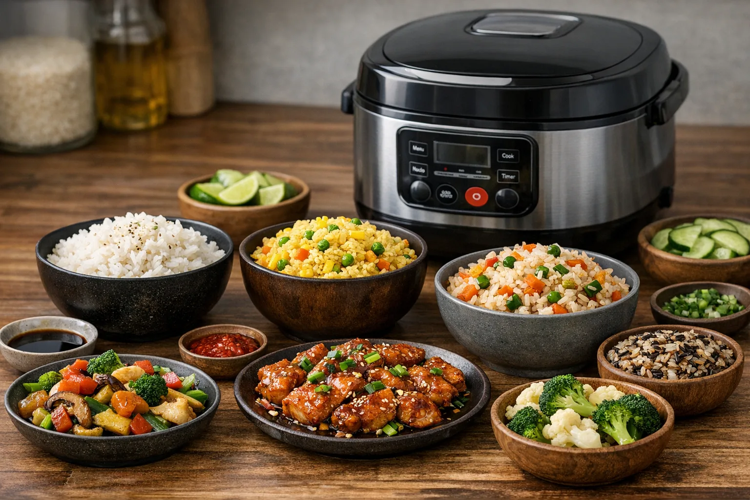 Reiskocher-Grundrezepte und Beilagen perfekt zubereiten